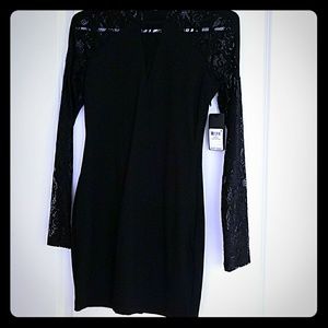 Guess black lace up dress (LBD)